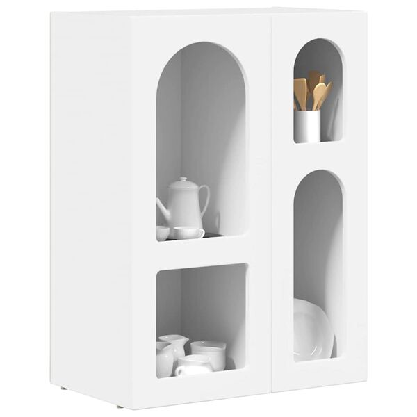 vidaXL Kabalas Balta 59 x 35 x 80.5 cm Apdirbta mediena