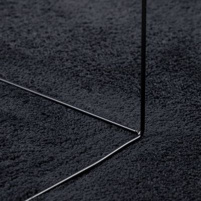 vidaXL Kilimas OVIEDO, juodos spalvos, 100x200cm, trumpi šereliai