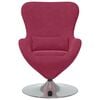 vidaXL Kiau&scaron;inio formos krėslas Vyno raudona Aksomas