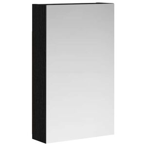 vidaXL Vonios veidrodžio spinta Juodas ąžuolas 30 x 10,5 x 50 cm