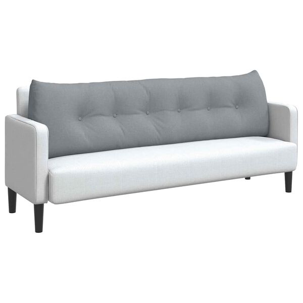 vidaXL Apsaugos Pagalvė &Scaron;viesiai pilka 180 x 24 x 50 cm audinys