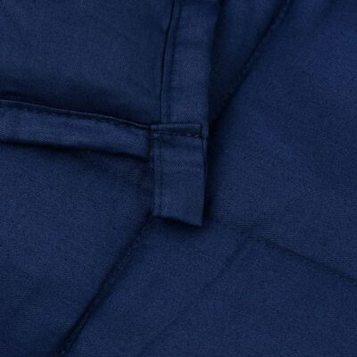vidaXL Sunki antklodė, mėlynos spalvos, 150x200cm, audinys, 7kg