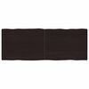 vidaXL Stalvir&scaron;is, tamsiai ruda, 160x60x(2-4) cm, medienos masyvas