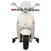 vidaXL Vaikiškas elektrinis motoroleris Vespa GTS300, baltos spalvos