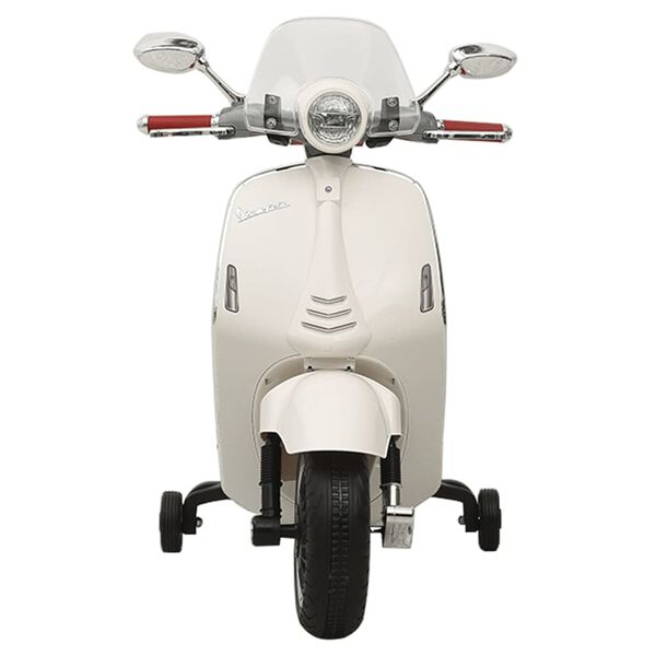 vidaXL Vaikiškas elektrinis motoroleris Vespa GTS300, baltos spalvos