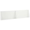 vidaXL Sienelė 2 vnt. 80 x 12 x 40 cm Plienas Balta
