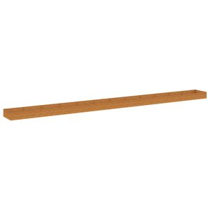 vidaXL Auk&scaron;tas sodo lovelis, 1150x100x36cm, Corten plienas