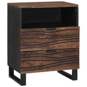 vidaXL &Scaron;alia lovos spintelė graikinis rie&scaron;utmedis 50 x 33 x 62 cm