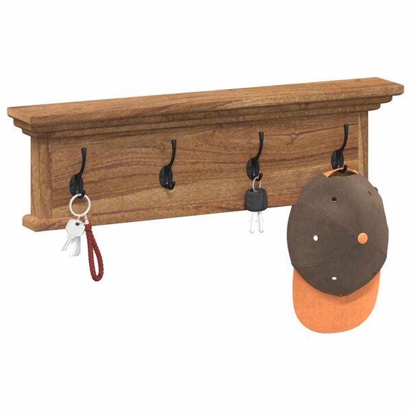 vidaXL Prikabinamas paltas Natūrali 70 x 10 x 20 cm Kieto teka medžio