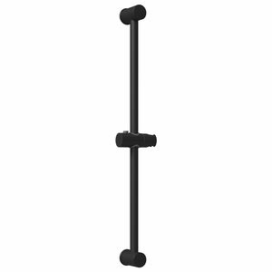 vidaXL Du&scaron;o galvutės laikiklis Juoda 70 cm Nerūdijantis plienas