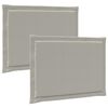 vidaXL Sėdynių pagalvėlės 2 pcs &Scaron;viesiai pilka 47 x 36 x 2 cm