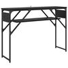 vidaXL KonsolinisStaliukas Juodas ąžuolas Apdirbta mediena 105x30x75cm