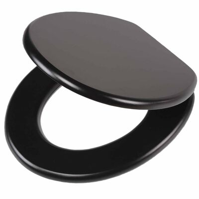 Tiger Klozeto sėdynė Leatherlook, juodos spalvos, MDF, 252540746
