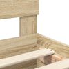 vidaXL Lovos rėmas Sonoma ąžuolas 200 x 200 cm Apdirbta mediena