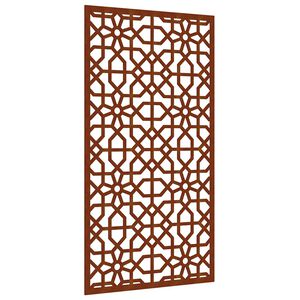 vidaXL Sodo sienos dekoracija, 105x55cm, corten plienas