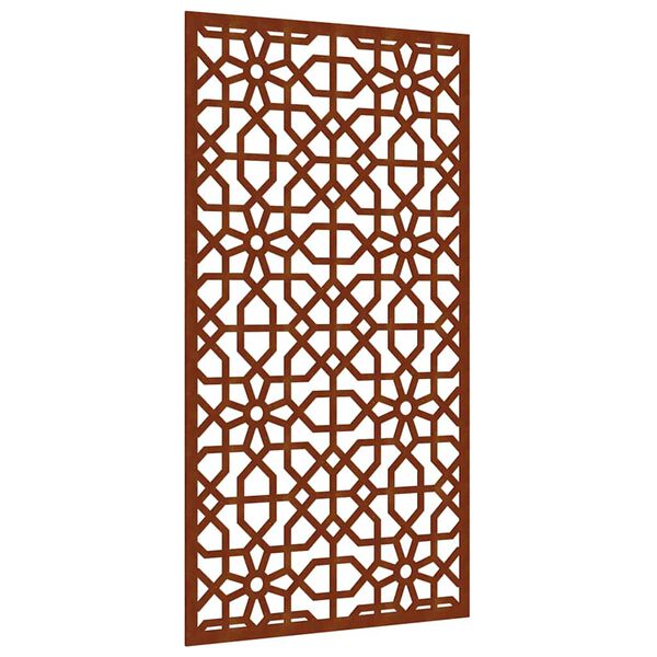 vidaXL Sodo sienos dekoracija, 105x55cm, corten plienas