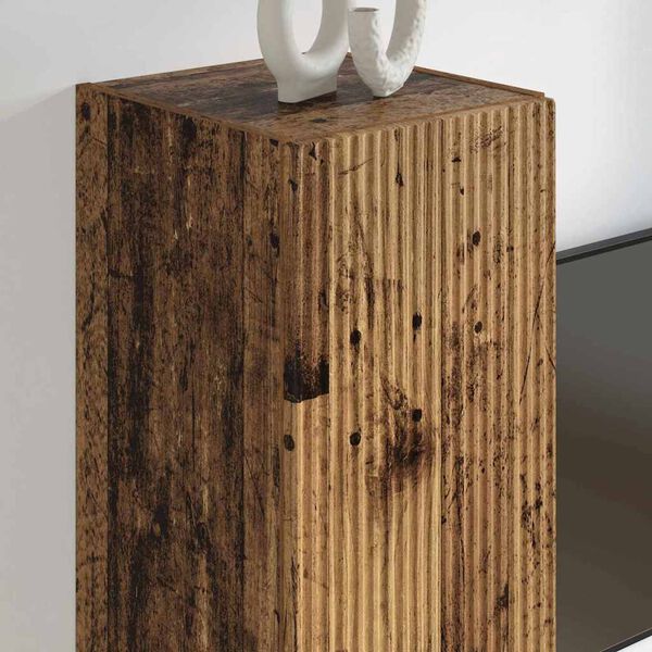 vidaXL TV sieninė spintelė Senovinis medis 30 x 31 x 100 cm