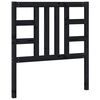 vidaXL Lovos galvūgalis, juodas, 96x4x100cm, pušies medienos masyvas