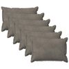 vidaXL Pagalvėlės užvalkalas 6 pcs HOUTEN &Scaron;viesiai pilka 50 x 80 cm