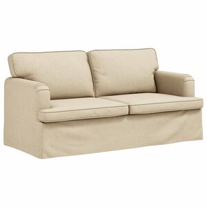 vidaXL Sofa Kreminė 162 x 80 x 85 cm audinys