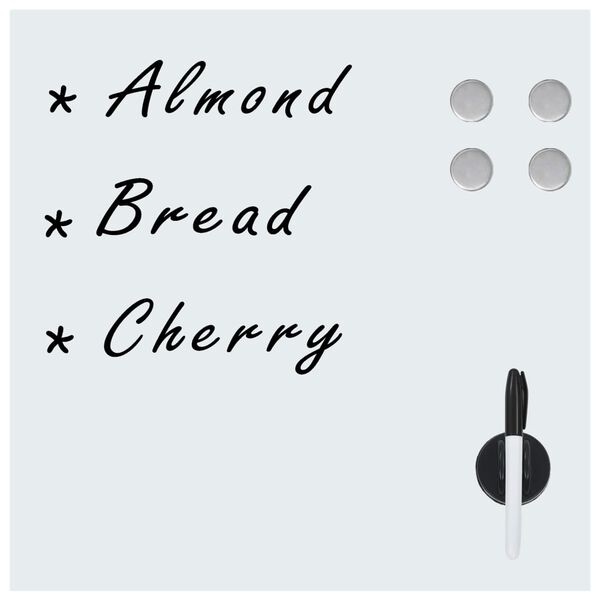 vidaXL Prie sienos montuojama magnetinė lenta, 50x50cm, stiklas