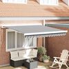 vidaXL I&scaron;traukiama markizė, antracito/balta, 3x2,5m, audinys/aliuminis