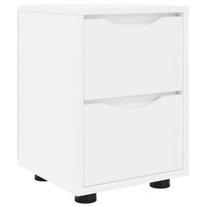 vidaXL Naktinis staliukas Balta 30,5 x 30 x 43 cm Apdirbta mediena