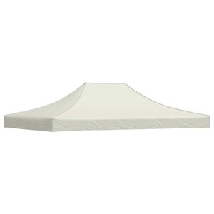 vidaXL Proginės palapinės stogas, kreminės spalvos, 4x3m, 270 g/m&sup2;