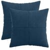 vidaXL Pagalvėlės užvalkalas 2 pcs ALMELO Jūrinė mėlyna 30 x 30 cm
