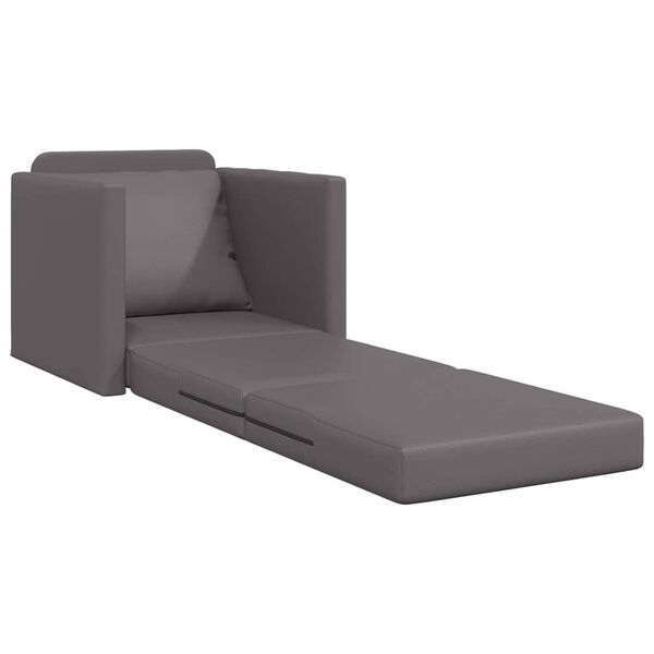 vidaXL Sofa lova Pilka 74 x 77 x 81 cm Aksomas