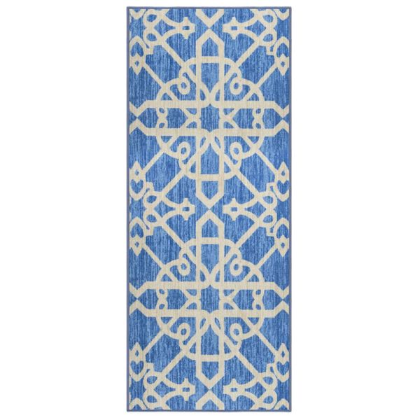 vidaXL Kilimas-takelis, mėlynos spalvos, 80x200cm