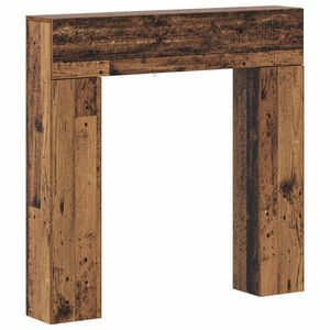 vidaXL Židinio rėmas Sendintos medienos 102 x 18 x 100,5 cm