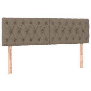 vidaXL Galvūgaliai, taupe spalvos, 160x7x78/88 cm, audinys