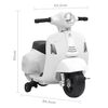 vidaXL Elektrinis žaislinis motoroleris Vespa GTS300, baltos spalvos