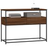 vidaXL Konsolinis staliukas, rudas ąžuolo, 100x40x75cm, mediena
