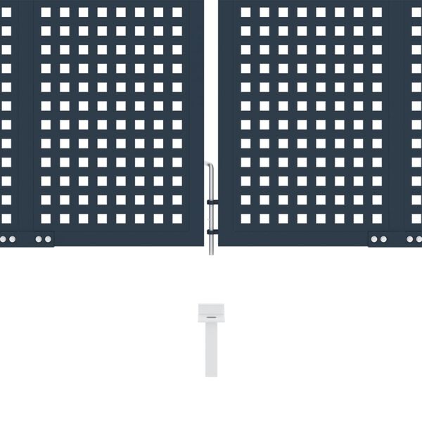 vidaXL Vartai, antracito spalvos, 306x200cm, plienas