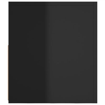 vidaXL TV spintelė su LED apšvietimu, juoda, 120x35x40cm, blizgi