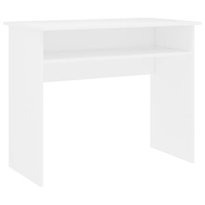 vidaXL Ra&scaron;omasis stalas, baltos spalvos, 90x50x74cm, apdirbta mediena