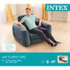 Intex Išskleidžiama sofa, tamsiai pilkos spalvos, 117x224x66cm
