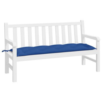 vidaXL Sodo suoliuko pagalvėlė, karališka mėlyna, 150x50x7cm, audinys
