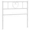 vidaXL Metalinis pakaitinis galvūgalis, baltos spalvos, 75cm