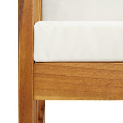 vidaXL Sodo baldų komplektas su pagalvėmis, 5 dalių, akacijos masyvas