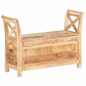 vidaXL Koridoriaus suoliukas, 103x33x72cm, mango medienos masyvas
