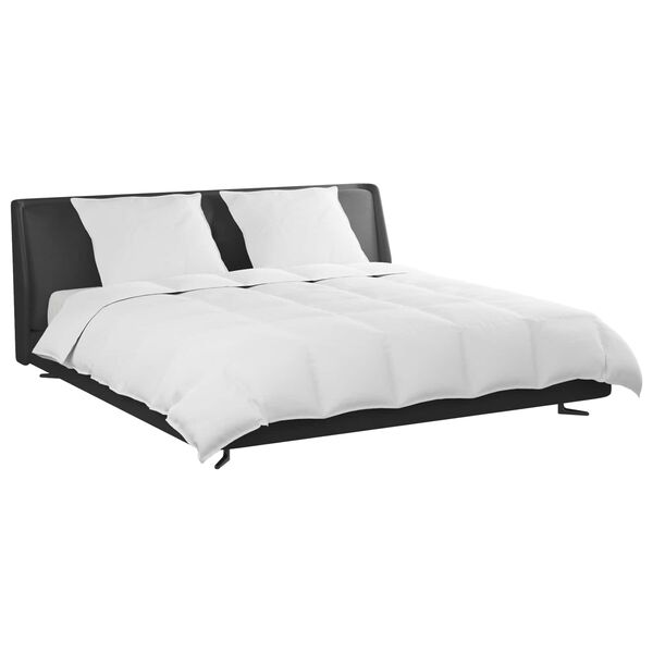 vidaXL Antklodžių rinkinys su pagalve 3 pcs Balta Plunksna