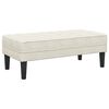 vidaXL suoliukas su pagalve Kreminė 113 x 57 x 39 cm Aksomas