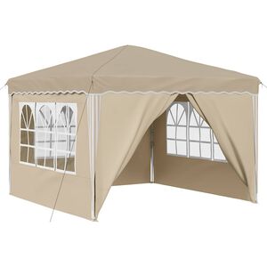vidaXL Pop-up &scaron;ventinis palapinė 288 x 288 x 245 cm Kreminė
