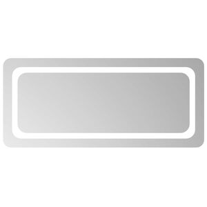 vidaXL LED vonios veidrodis Skaidrus 90 x 40 cm grūdintas stiklas