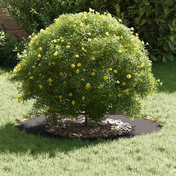 vidaXL tinkamas plok&scaron;tiems medžio žiedams 5 pcs Juoda &Oslash;40 / 70 cm