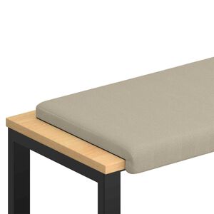 vidaXL Suoliuko pagalvė Tekstūruotas aksomas Smėlio Gylis 35 cm