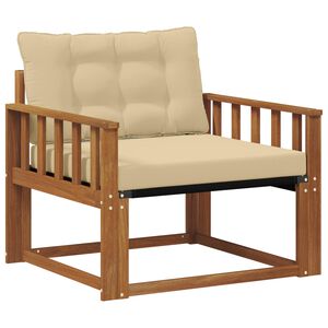 vidaXL Lauko sofos komplektas Kietasis akacijos medis ir Textilene